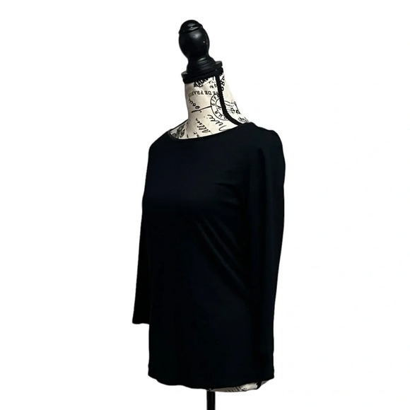 41 Hawthorn Womens Black Dolman Sleeve Exposed Zipper Top Womens Size S Modest - Picture 3 of 10